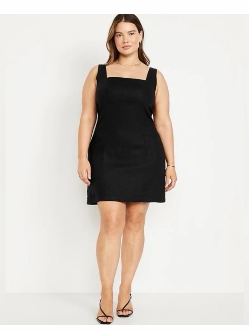 Old Navy Black Square-Neck Mini Dress